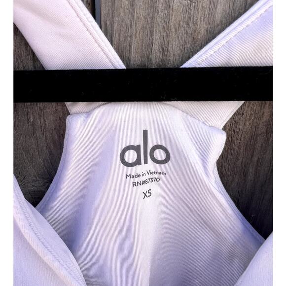 ALO Yoga | Airbrush Real Bra Tank White Size XS - Picture 3 of 6